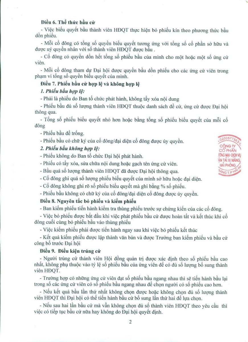 Tờ trình thông qua danh sách ứng cử viên để bầu bổ sung vào HĐQT nhiệm kỳ 2018-2023