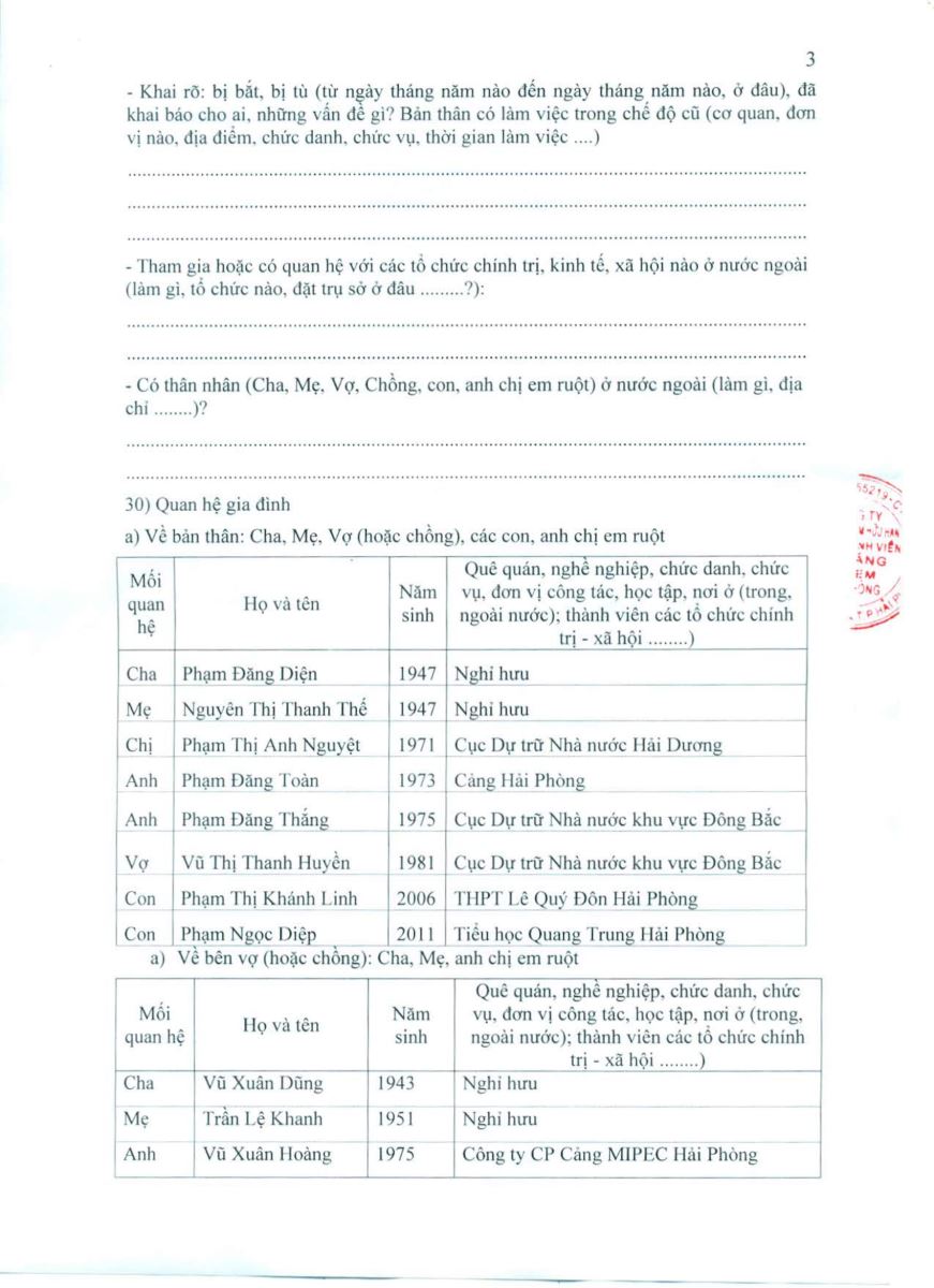 Hồ sơ ứng cử TV HĐQT - Phạm Đăng Lợi