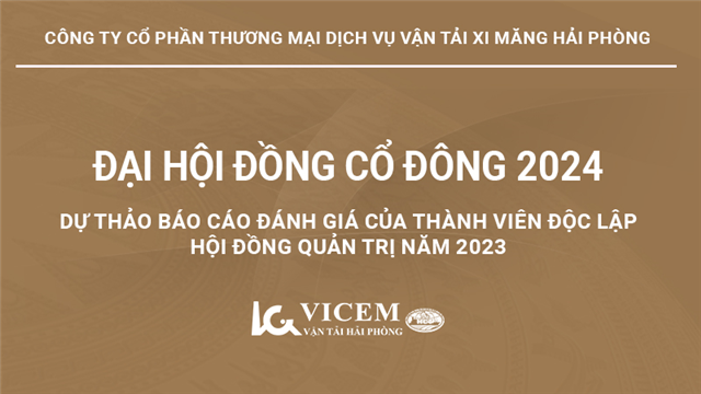 Dự thảo báo cáo đánh giá của thành viên độc lập Hội đồng quản trị năm 2023