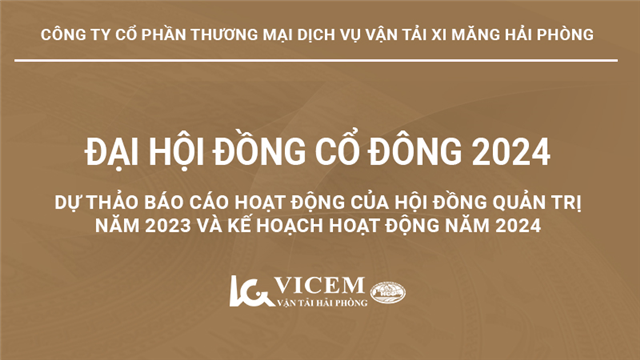 Dự thảo báo cáo hoạt động của Hội đồng quản trị năm 2023 và kế hoạch hoạt động năm 2024