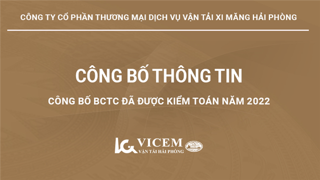 Công bố BCTC đã được kiểm toán năm 2022