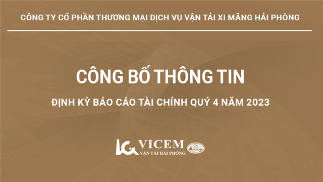 Công bố thông tin định kỳ BCTC quý 4 năm 2023