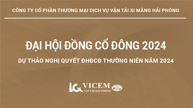 Dự thảo Nghị quyết ĐHĐCĐ thường niên năm 2024