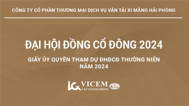 Giấy ủy quyền tham dự ĐHĐCĐ thường niên năm 2024