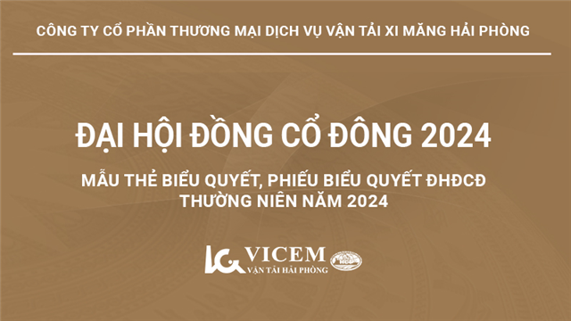 Mẫu thẻ biểu quyết, phiếu biểu quyết ĐHĐCĐ thường niên năm 2024