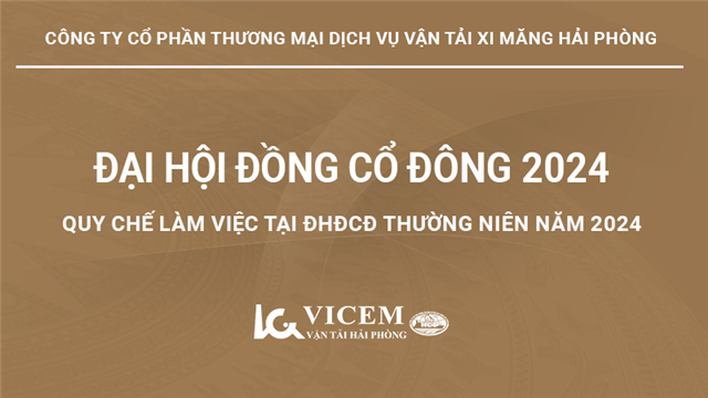 Quy chế làm việc tại ĐHĐCĐ thường niên năm 2024