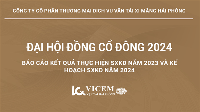 Báo cáo kết quả thực hiện SXKD năm 2023 và kế hoạch SXKD năm 2024