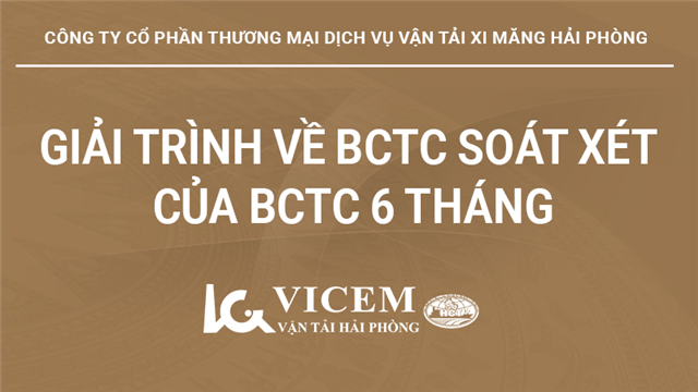 Giải trình về BCTC soát xét 6 tháng đầu năm 2024