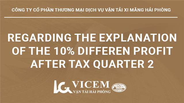 Regarding the explanation of the 10% differen profit after tax quarter 2, 2025