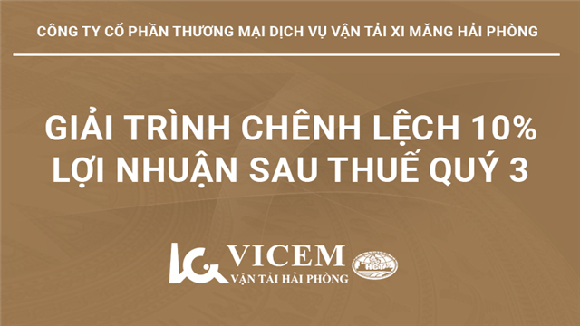 Giải trình chênh lệch 10% Lợi nhuận sau thuế quý 3 năm 2025