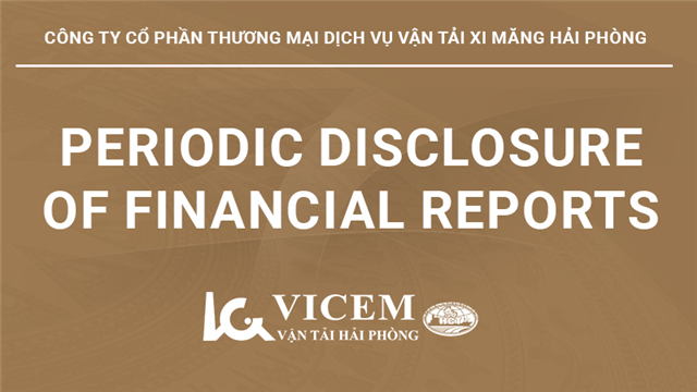 Periodic Disclosure of Financial Reports for Q1 2026