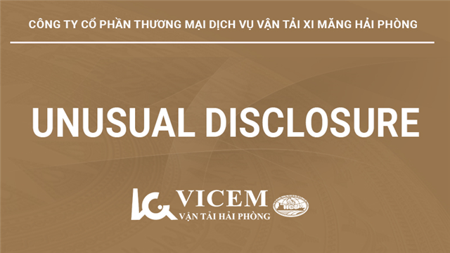 Disclosure of unusual information regarding the reporting of the Company, which does not meet the requirements for being a public company under current regulations